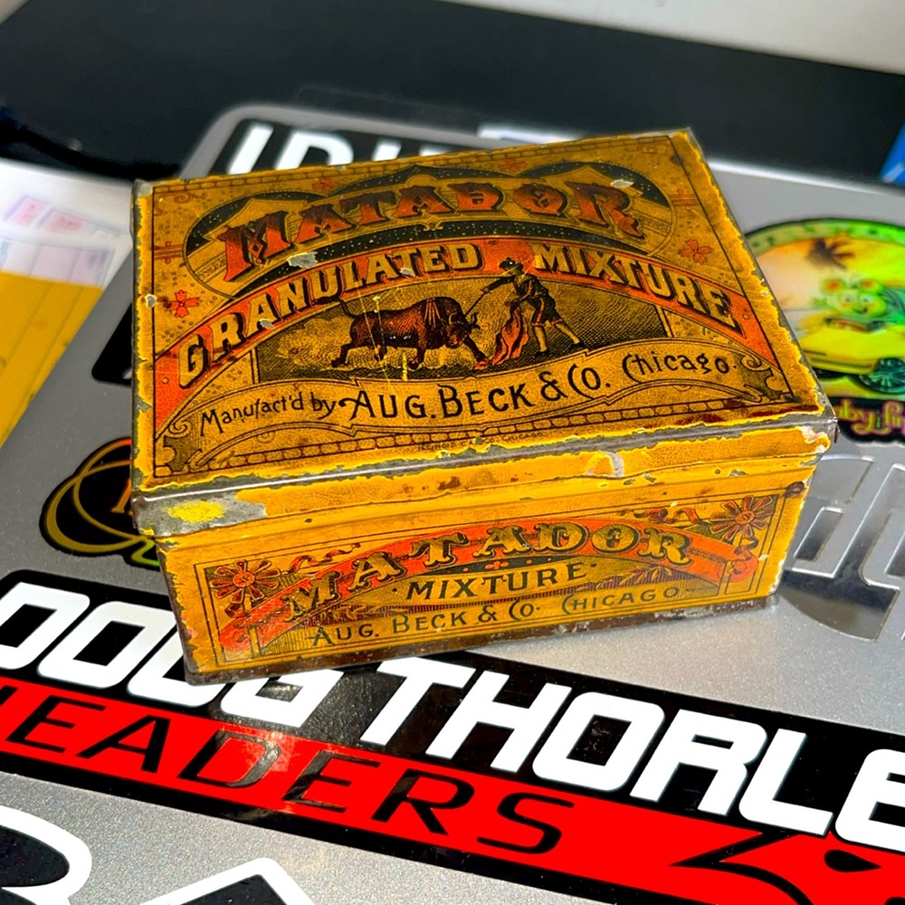 Vintage Tobacco Metal Storage Box🔥🔥